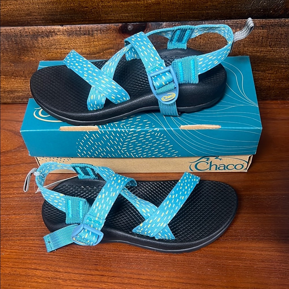 Chaco Kids Blue Z1 Ecotread Sandals